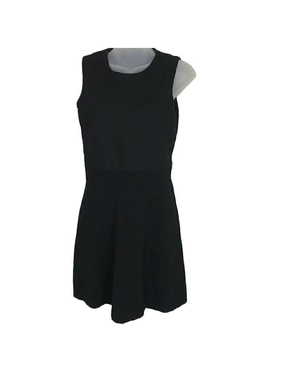 THEORY Black Fully Lined Sleeveless Midi  Dress Size 4